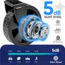 Sekey Wagon Cart with Wheels with 220LBS Capacity,Heavy Duty Wagon Carts Foldable,Lightweight Utility Portable Cart for Grocery, Shopping, Garden, Camping. Black