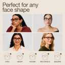 miyya Blue Light Glasses for Women & Men Oversized UV & Blue Light Blocker Chunky Frames, Stylish Eyewear Accessories