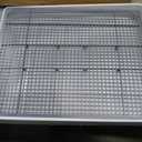 FHTONGE Extra Large Rabbit Litter Box Trainer Tray, Bunny Potty Training Litter Box for Cage,Rectangular Rabbits Litter Pan Pet Toilet with Grid for Squirrel Guinea Pig Rat Chinchilla Hedgehog Hamster