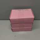 3 x Travel Jewelry Organizer Case with Zipper and Mirrored Charm, Small Portable Jewelry Storage Bag for Rings, Necklaces, Earrings, Travel Pouch, Gift for Teen, Holographic Pink