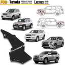 Set of 4 Splash Shield Fender Inner Liners Mud Flaps Replacement for Toyota Land Cruiser Prado 2003-2019 Toyota 4Runner 2003-2009 FJ Cruiser 2007-2014 Lexus GX470 2003-2009 GX460 2010-2019