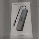 Acer USB C Hub, 7 in 1 Multi-Port Adapter for Laptop, 4K, HDMI Splitter with 2 USB A 3.1 & Type-C to HDMI Data Port, PD 100W Charging, SD Card Reader for Computer, Desktop, Space Grey