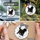 DIY Name Bernedoodle Christmas Ornament, Bernedoodle Ornaments for Christmas Tree, Gifts for Lovers Loss of Pet Sympathy on Mothers Day, Puppy Pet Lover Dog Mom Dad Keepsake Car Hanging Decor