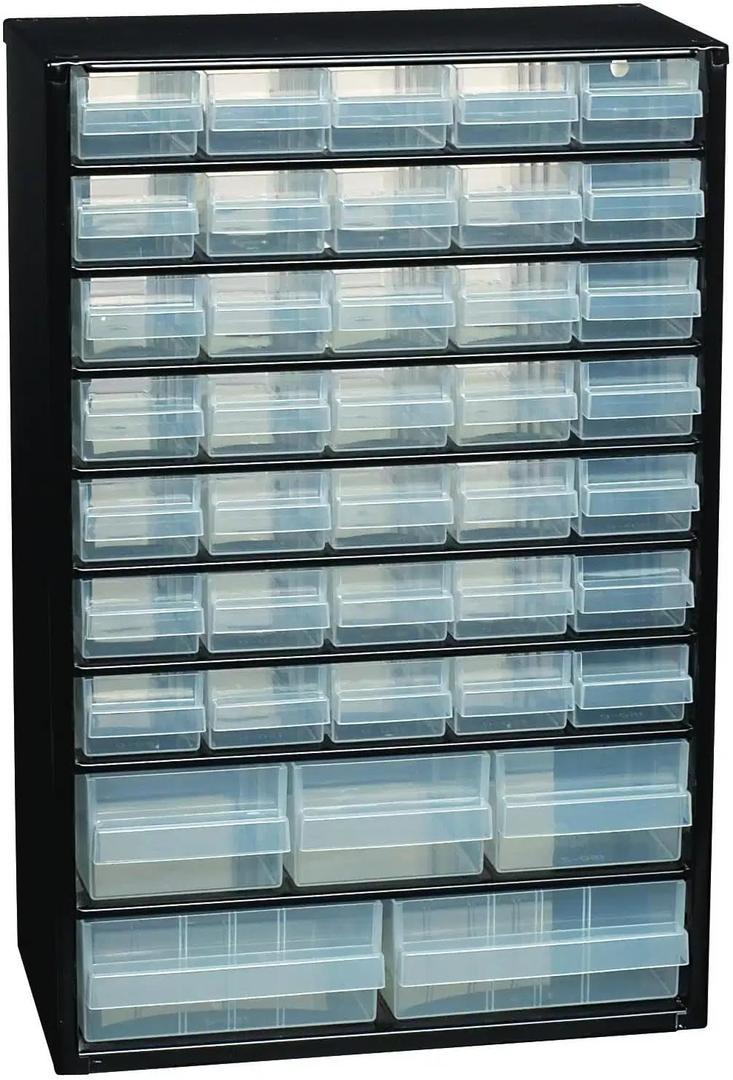 Raaco Steel Storage Cabinet, Tall 40-Drawer (C10-40)