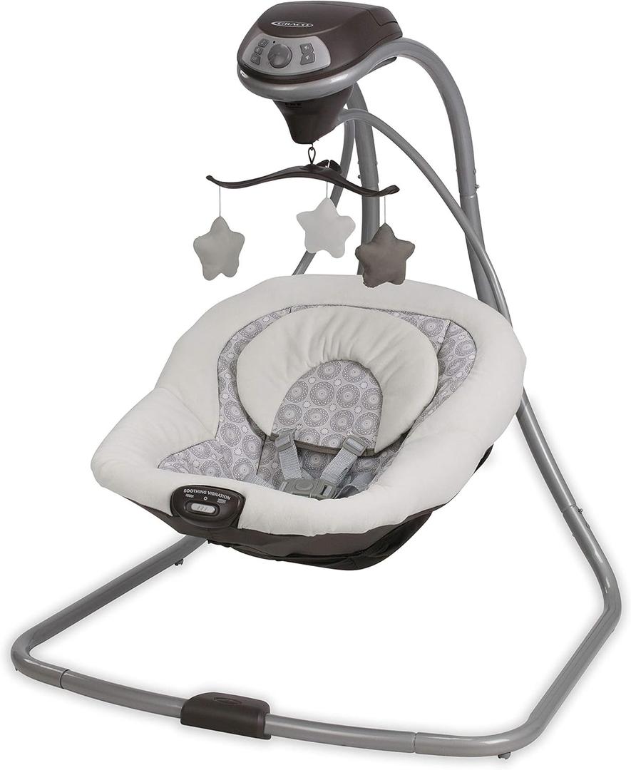 Graco Simple Sway Baby Swing, Side‑to‑Side Sway, Infant Swing with 6 Speeds, Vibration, Abbington Graco Simple Sway Baby Swing, Side‑to‑Side Sway, Infant Swing with 6 Speeds, Vibration, Abbington