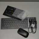 seenda Bluetooth Keyboard and Mouse Combo for Mac, SKM64-2 Rechargeable Slim Wireless Keyboard Mouse Compact, 3 Multi-Device Connection, Compatible for Mac, MacBook Pro/Air, iPad, iPhone, Black Gray