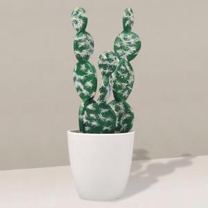OULIGET Artificial Cactus Faux Plant,Lifelike Small Fake Plants Succulents Plant,Potted Plastic Succulents for Home Office Living Room Desk Decor Aesthetic,8 Inches