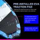 WOOWAVE Wakesurf Board 49 inch with 2 Removeable Tail Fins, Light EPS Core and EVA Traction Pads Perfect Surfing for Kids Adults Beginners