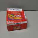 RITZ Bits Cheese Sandwich Crackers, Lunch Snacks, 10 Snack Packs