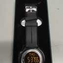 Beeasy Digital Watch for Men Women, 50M Waterproof, Ultra-Thin & Lightweight, 44mm Silicone Sports Watch with Alarm, Stopwatch, Countdown, Ideal for Gym, Running, School, Daily Wear (Black Dial)