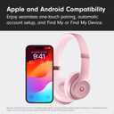 Beats Solo 4 - Wireless On-Ear Bluetooth Headphones, Up to 50-Hour Battery Life, Ultra-Lightweight Comfort, Powerful and Balanced Sound, Apple & Android Compatible - Amazon Exclusive Metallic Pink