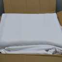 6-Pack White Tablecloths for Square Tables, 70 x 70 Inches, Stain-Resistant Polyester Fabric for 3 Foot Tables - Washable Table Covers for Weddings, Banquets, Birthday Parties, Events