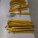 Arch Backdrop Stand (6FT, 5FT, 4FT) Set of 3 Gold Wedding Arch Backdrop,Metal Arch Backdrop Stand for Anniversary, Arched Backdrop Frame for Birthday Parties Garden Background Decoration