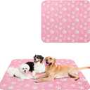 BEAUTYZOO 2 Pack Washable Pee Pads for Dogs, Reusable Puppy Pads for Potty Training, Waterproof Super Absorbent Whelping Pads Mats Non Slip Against Urine for Small Medium Dogs Cats, 48" x 48"