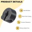 uxcell 16pcs Single Split Shaft Collar 1/8" Bore One-Piece Clamping Collar, 1/2" OD, 1/4" Thickness, Black Oxide Steel Set Screw Lock Collar Clamp