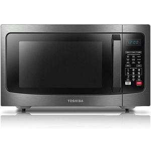 Toshiba EC042A5C-BS Microwave Oven with Convection Function, Smart Sensor, Easy-to-clean Stainless Steel Interior and ECO Mode, 1.5 cu. ft. , 1000W, Black Stainless Steel