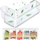 Upgraded DA97-12652A Door Shelf Basket Bin (Left Middle) Compatible with Samsung RF263TEAE, RF263BEAESR, RF265BEAESG, RF265BEAESR, Part number: 3973522 AP5623588 PS4176655 EAP4176655