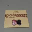 PUPTECK Anti-Slip Dog Socks with Double Sides Grips for Small Medium Large Dogs Hardwood Floors Prevents Licking, Dog Shoes for Hot Pavement Traction Control for Senior Dogs, Fuschia, S (Small (4 Count))