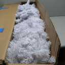 7ft Unlit Slim Artificial Christmas Tree Pencil w/Metal Stand White