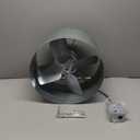 Gable Mount Power Attic Fan with Adjustable Thermostat, 15 Inch Attic Exhaust Fan, 1600 CFM, 1050 RPM, 4 Amp