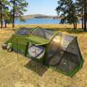 TIMBER RIDGE 8 Person Family Camping Tent with Screen Porch | Double Layer All-Weather Resistant Big Tunnel Tent with Rainfly Carry Bag, Large Tent for Outdoor Party 20ft x 8ft x 76in