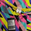 RELLECIGA Women's Board Shorts High Waisted Tummy Control Built-in Swim Shorts(Neon Striped, XX-Large)