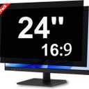 [2 Pack] 24 Inch Privacy Screen for Computer Monitor Blue Light Screen Protector Anti Glare Anti-Scratch Monitor Privacy Shield Screen 24 Inch 16:9 Aspect Ratio