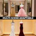 Adjustable Female Pinnable Mannequin Torso with Tripod Base for Display (White)
