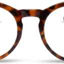 2SeeLife Large Round TR-90 Reading Glasses for Men & Women – Medium-Large Fit, Durable, Spring Hinges, Blue Light Readers, Brown Tortoise, +2.75