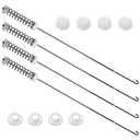 4PCS Washer Suspension Rods Upgraded NTW4605EW0 NTW4516FW1 NTW4516FW2 WTW4800BQ0 RTW4641BQ1 RTW4516FW1 Fit for Maytag Whirlpool Amana MVWC200BW1 WTW4616FW2 RTW4641BQ0 NTW4516FW3 WTW4800BQ1 WET4027HW0