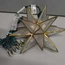Kurt Adler 10-Light LED 15PT Gold Sputnik Capiz