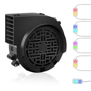 12V 1.2A Inflatable Replacement Motor for 5-9FT Halloween Christmas Inflatables Air Blower Fan with 5 LED Light Fans 1.5A Adapter Outdoor Blow Up Fan Blower Parts for Inflatables Yard Decorations
