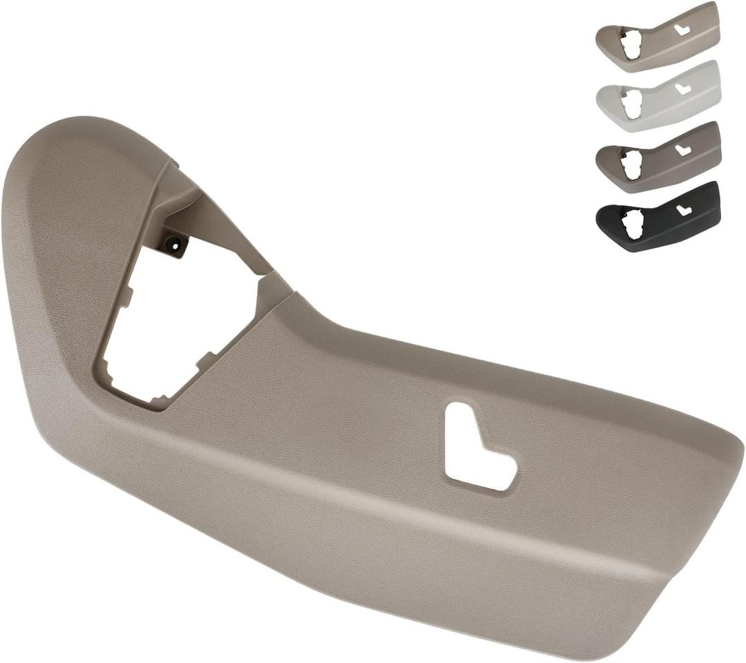 TQPONLY Passenger Seat Plastic Trim Cover Panel,Fits 2011-2019 Dodge Grand Caravan/2011-2016 Chrysler Town and Country Right Side Power Seat Switch Control Bezel Shield (Sandstorm-Beige)