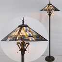 Tiffany Floor Lamp Stained Glass Mission Style 16X16X64 Inch