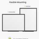 VUSIGN 24" x 18" Magnetic Dry Erase Board for Wall, Whiteboard with Aluminum Frame, Markers, Magnets, Eraser & Tray Included, Dry Erase White Board for Office, School, Classroom & Home