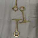 Warm Gold Curtain Rods for Windows 48 to 86", 1-Inch Blackout Curtain Rods with Aluminum Brackets and End Cap Finials, Adjustable Drapery Rods for Sliding Glass Door/Bedroom/Kitchen/Living Room Etc.