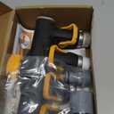 Melnor 65135AMZ 4 Way Lever Flow Through Valve Connector Bundle, Yellow, Black