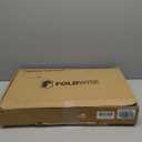 FoldWise 2-in-1 Lap & Bed Desk with Soft Cushions - Adjustable Height & Angle, Foldable Laptop Stand for Bed & Couch - Wrist Rest, iPad Holder, Stopper & Non-Slip Leather - Bed Table for Adults & Kids (Black)