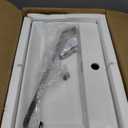 24"x14" Floating Bathroom Sink with Towel Rack, Wall Mount Rectangular Vessel Sink with Overflow, Modern Ceramic Vanity Sinks for Restroom, Rv