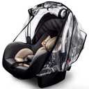 Car Seat Rain Cover,Food Grade EVA,Universal Car Seat Rain,Waterproof, Windproof Protection,Protect from Dust Snow,Rain Cover Features Quick-Access Zipper Door and Side Ventilation