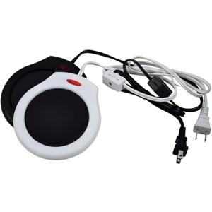 Home&Office Desktop Electric Mug Warmer-Coffee/Tea/Cocoa/Soup-Scented Candles Gift for Winter 2pcs(White and Black (White, Black)