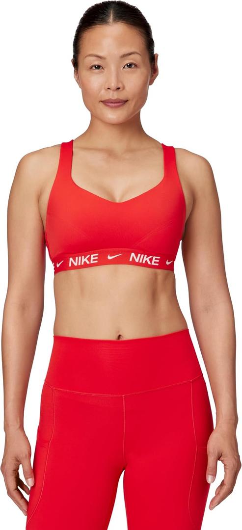 Nike Women's Indy Sports Bra (High Support) (Red, M)
