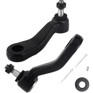 2PC K6534 K6536 Idler Arm Pitman Arm w/4 Grooves Kit For Chevy Silverado 1500 Tahoe Suburban 1500 Avalanche 1500 For GMC Sierra 1500 For Cadillac Escalade Replacement Suspension kit