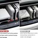 RULLINE Red Trunk Organizer Blocks with Storage Bag  Car Cargo Organizer, adjustable Dividers, Dual Grip Pads, Hook-and-Loop Press Fixing  Fits SUV/Sedan/Truck  Foldable