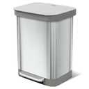 Glad 13 Gallon All-Brushed Stainless Steel Trash Can Lid