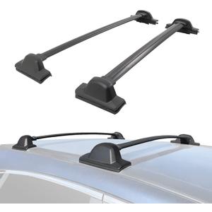 Roof Rack Cross Bars Compatible for Honda CRV 2007 2008 2009 2010 2011 Rooftop Luggage Rails Aluminum Cargo Carrier Black