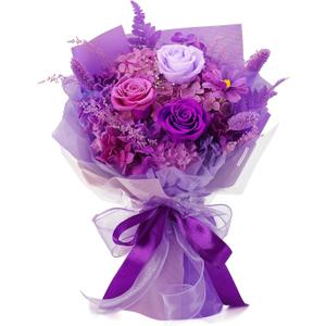 BestFlower Mothers Day Flowers Bouquet Gifts for Mom,Roses Bouquet Gifts for Women Mom Wife from Daughter,Fresh Flowers for Delivery/Purple Rose