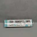 CAREGY Heat Transfer Vinyl Black Iron on Vinyl-12 x60Ft HTV Vinyl Roll Easy to Cut & Weed for Heat Vinyl Design