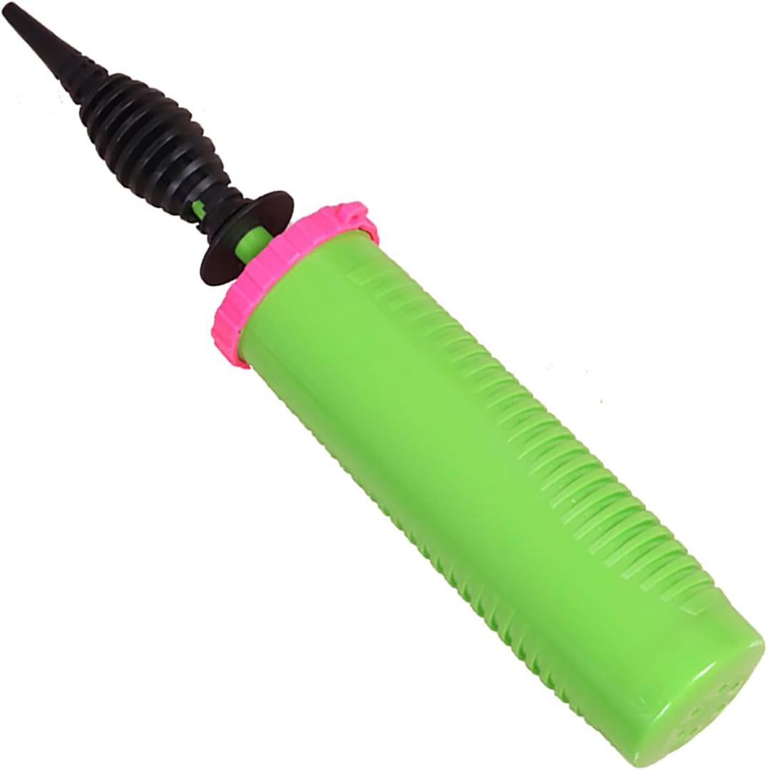 Balloon Pump Hand Held 2-Way Dual Action Air Pump for Balloons, Yoga Balls, Swimming Rings (Green 1 PCS)