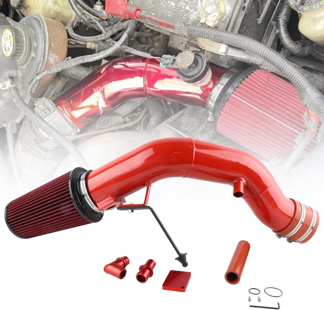 6.0 Powerstroke Cold Air Intake Kit Compatible with 2003-2007 Ford F250 F350 F450 Excursion 6.0L Powerstroke Diesel